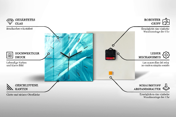 Orologio quadrato Visualizzazione della chitarra