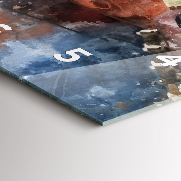 Orologio quadrato Visualizzazione della chitarra