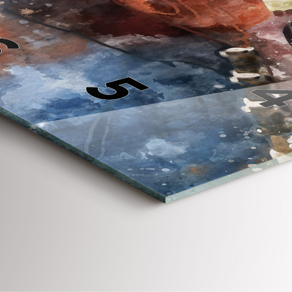 Orologio quadrato Visualizzazione della chitarra