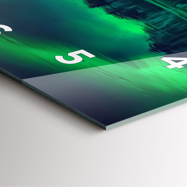 Orologio quadrato aurora boreale