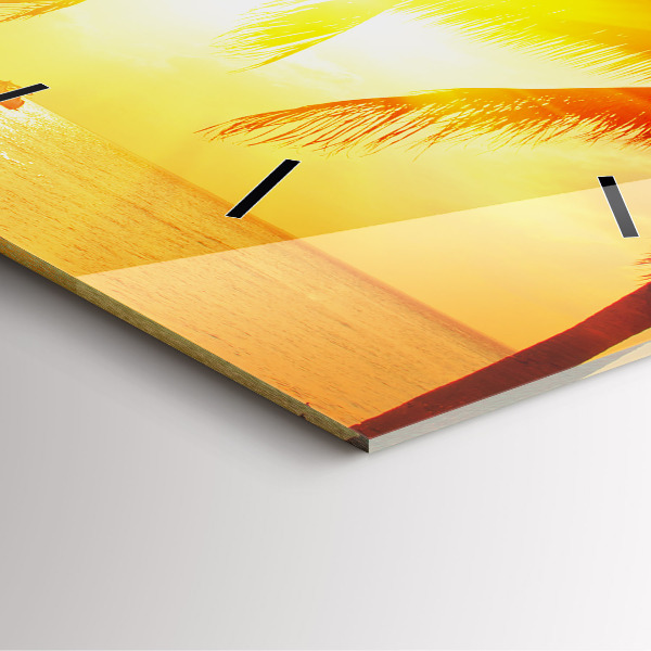 Orologio quadrato in vetro Vacanze Relax Estate