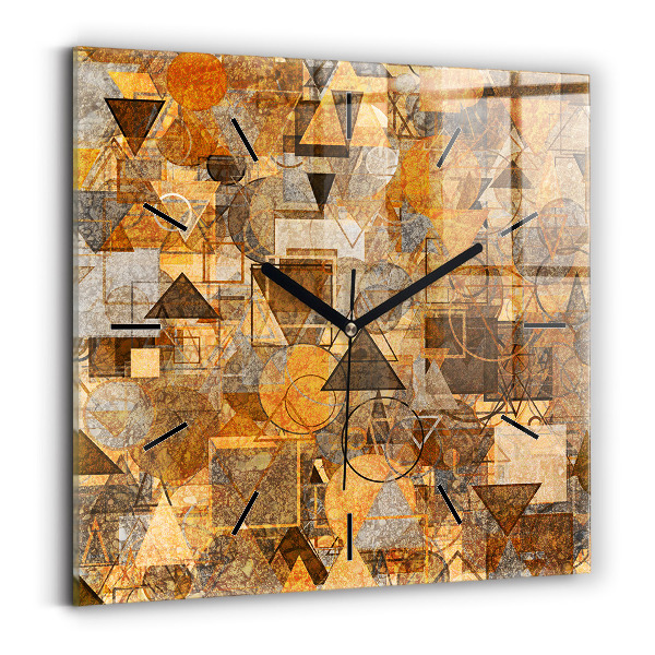 Orologio quadrato in vetro Forme geometriche