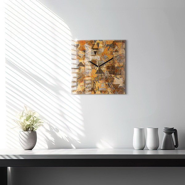 Orologio quadrato in vetro Forme geometriche