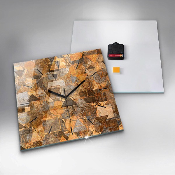 Orologio quadrato in vetro Forme geometriche