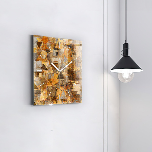 Orologio quadrato in vetro Forme geometriche