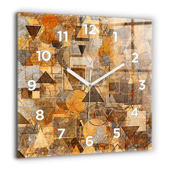 Orologio quadrato in vetro Forme geometriche