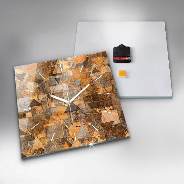 Orologio quadrato in vetro Forme geometriche