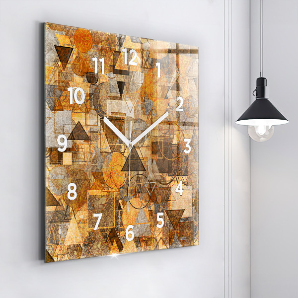 Orologio quadrato in vetro Forme geometriche