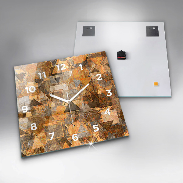 Orologio quadrato in vetro Forme geometriche