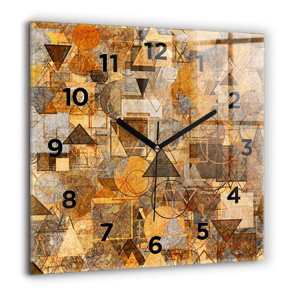 Orologio quadrato in vetro Forme geometriche