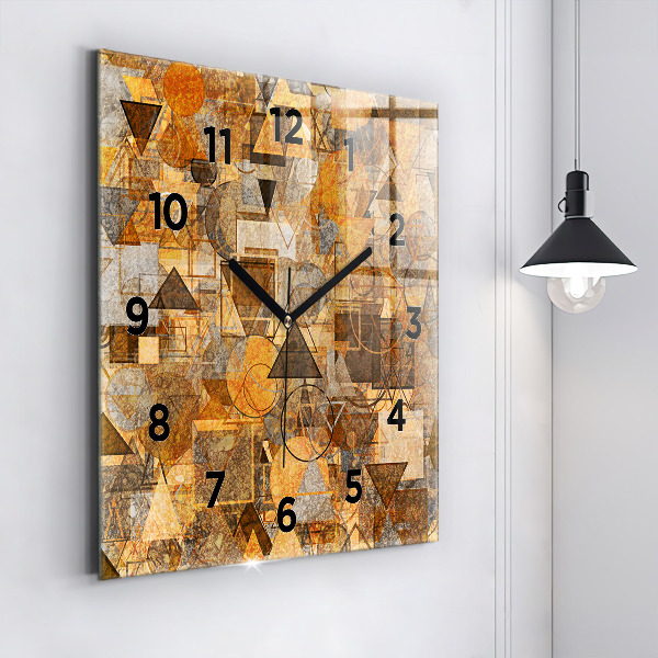 Orologio quadrato in vetro Forme geometriche