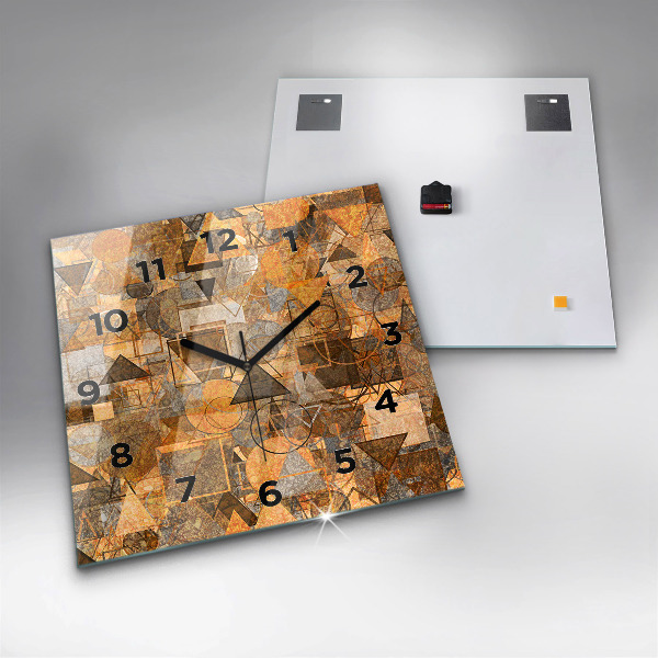 Orologio quadrato in vetro Forme geometriche