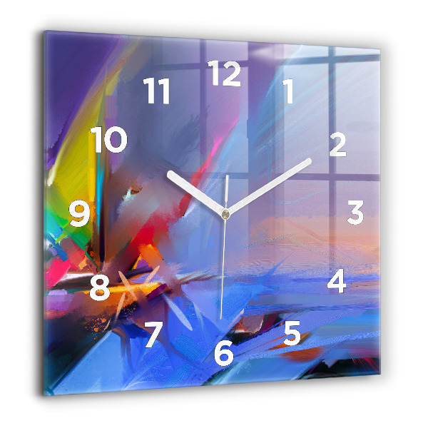 Orologio quadrato in vetro Paesaggio marino