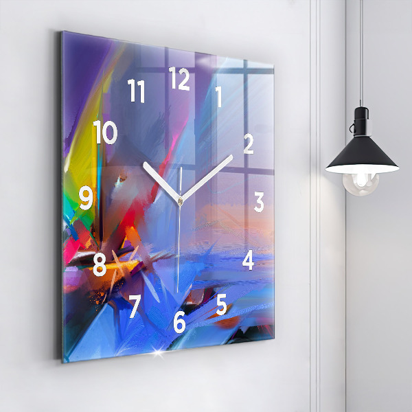 Orologio quadrato in vetro Paesaggio marino