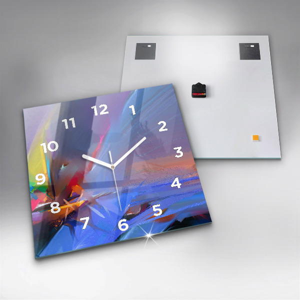 Orologio quadrato in vetro Paesaggio marino