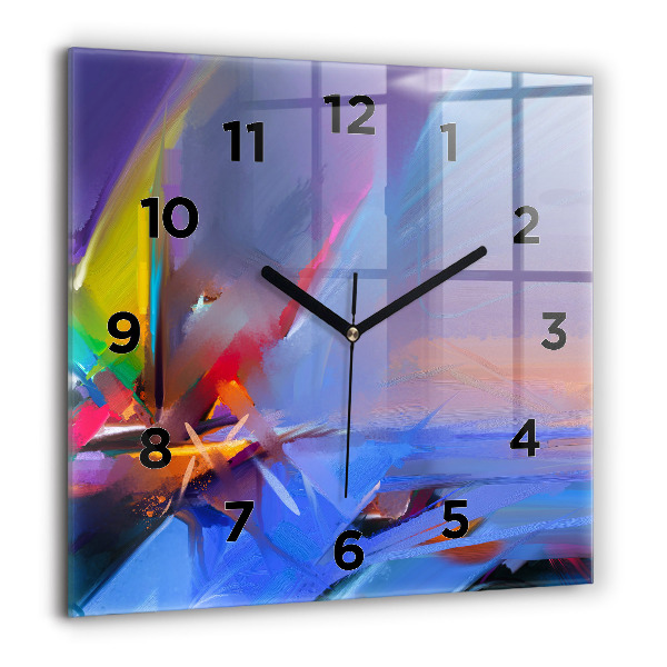 Orologio quadrato in vetro Paesaggio marino