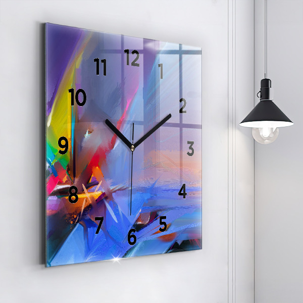 Orologio quadrato in vetro Paesaggio marino