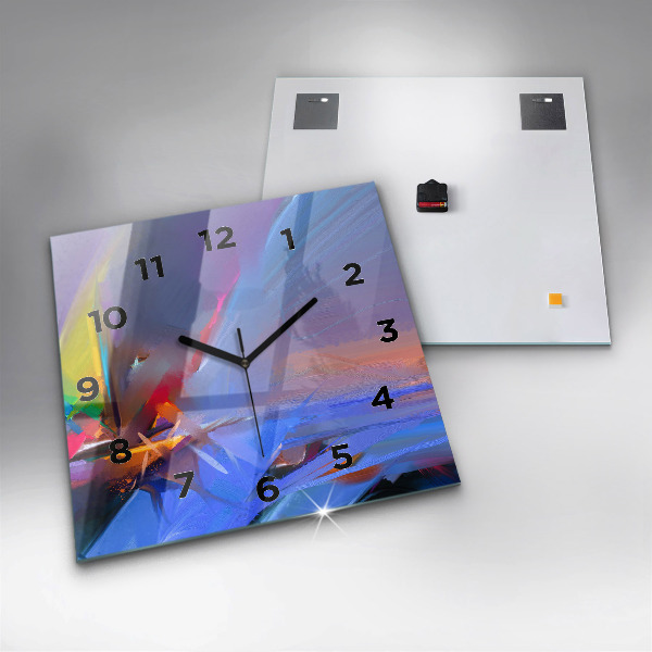 Orologio quadrato in vetro Paesaggio marino