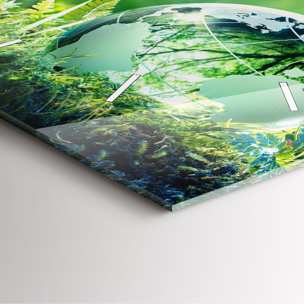 Orologio quadrato in vetro Globo