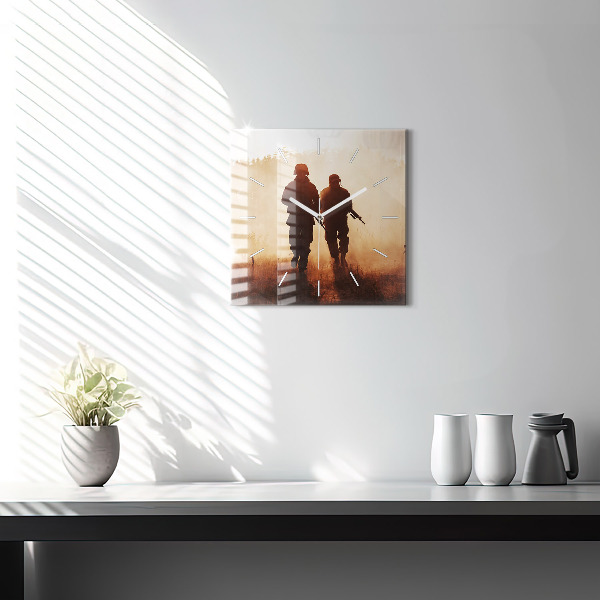 Orologio quadrato in vetro Marines degli Stati Uniti