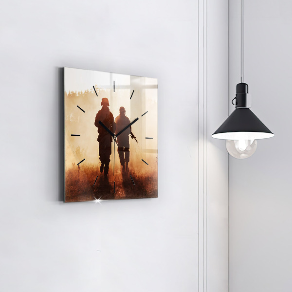 Orologio quadrato in vetro Marines degli Stati Uniti