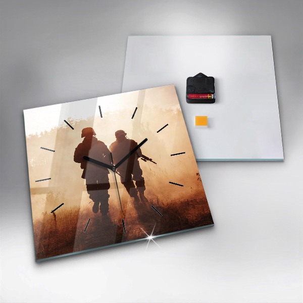 Orologio quadrato in vetro Marines degli Stati Uniti