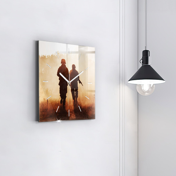 Orologio quadrato in vetro Marines degli Stati Uniti