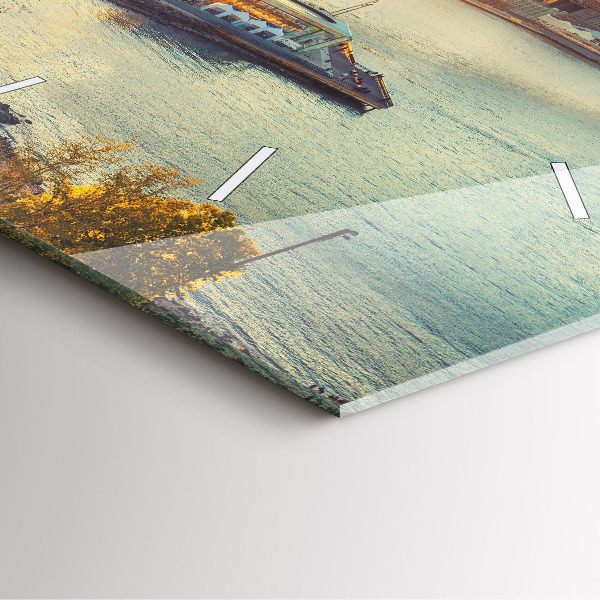 Orologio quadrato in vetro New York Manhattan