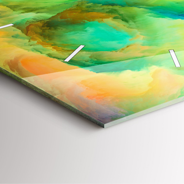 Orologio quadrato in vetro Texture frattale