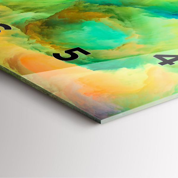 Orologio quadrato in vetro Texture frattale