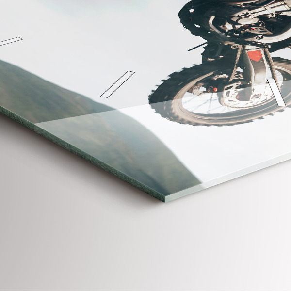 Orologio quadrato in vetro Stile motore Adrenalina