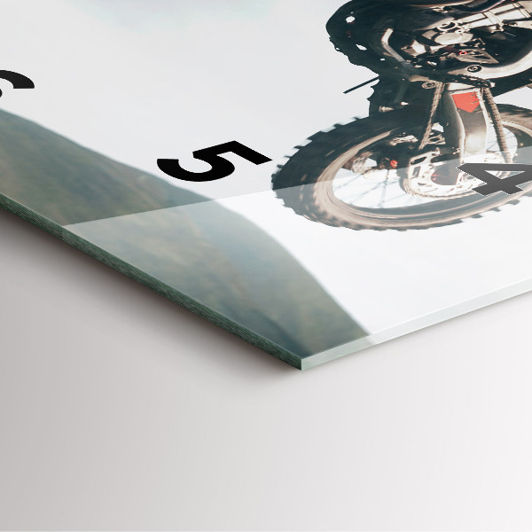 Orologio quadrato in vetro Stile motore Adrenalina