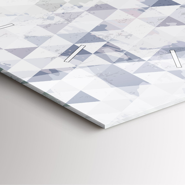 Orologio quadrato in vetro Motivo geometrico