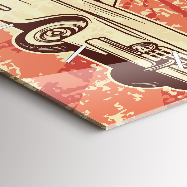 Orologio quadrato in vetro Auto d'epoca retrò