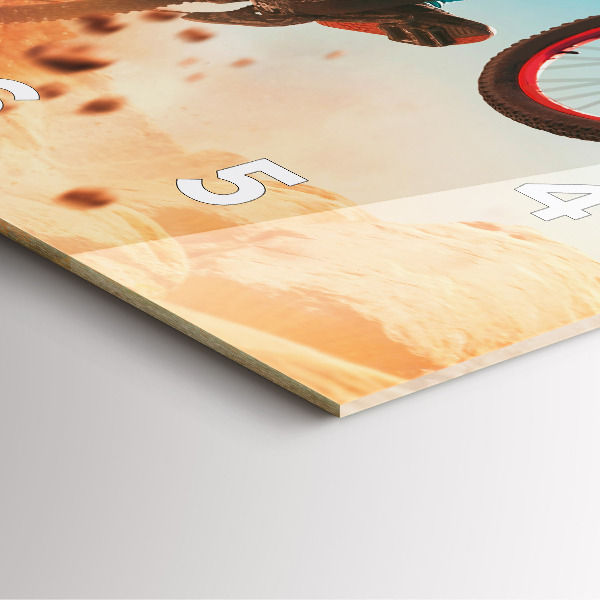 Orologio quadrato in vetro Stuntman e adrenalina