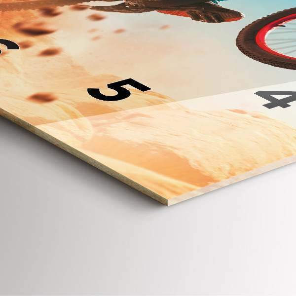 Orologio quadrato in vetro Stuntman e adrenalina