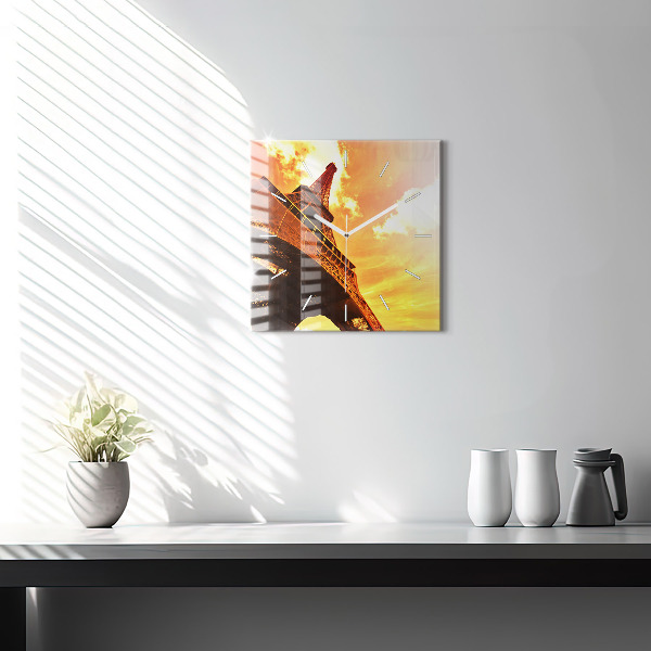 Orologio quadrato La Torre Eiffel a Parigi