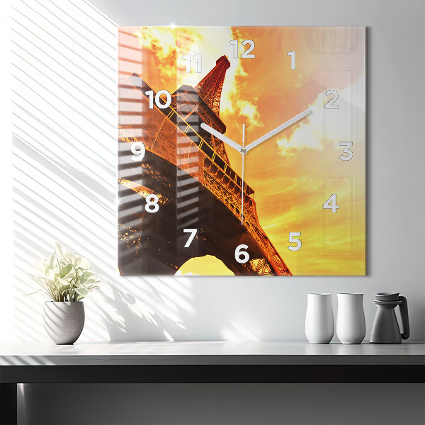 Orologio quadrato La Torre Eiffel a Parigi
