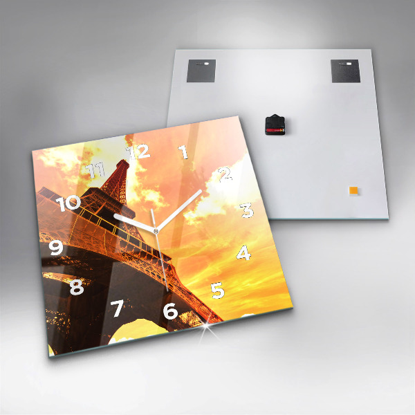Orologio quadrato La Torre Eiffel a Parigi