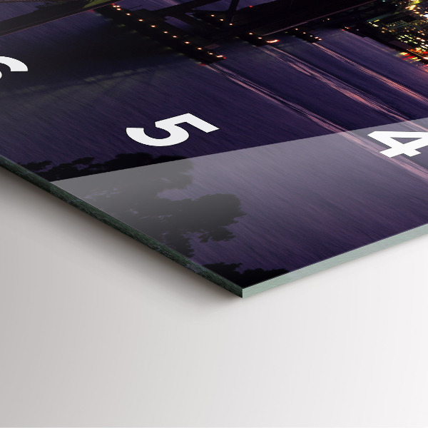 Orologio quadrato tramonto negli Stati Uniti