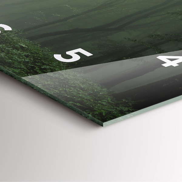 Orologio quadrato Foresta nebbiosa al mattino