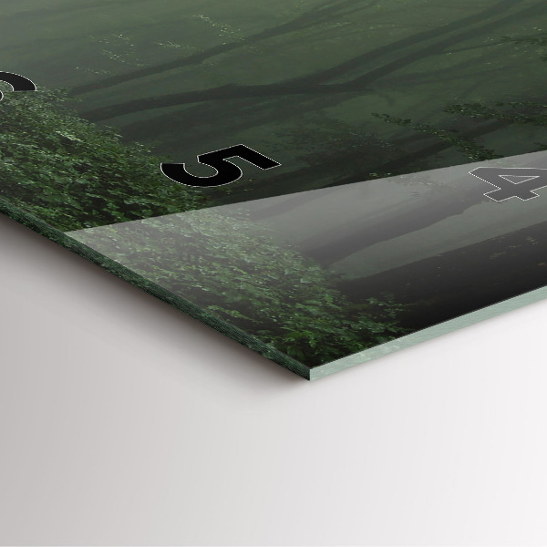 Orologio quadrato Foresta nebbiosa al mattino