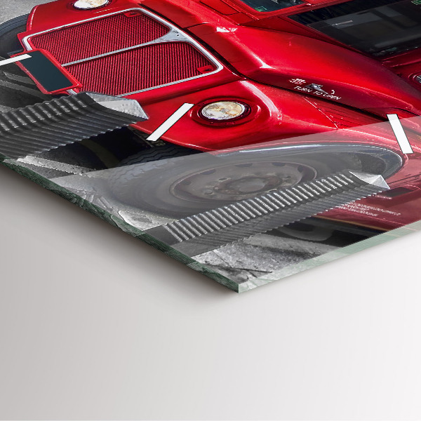 Orologio quadrato Autobus rosso a due piani