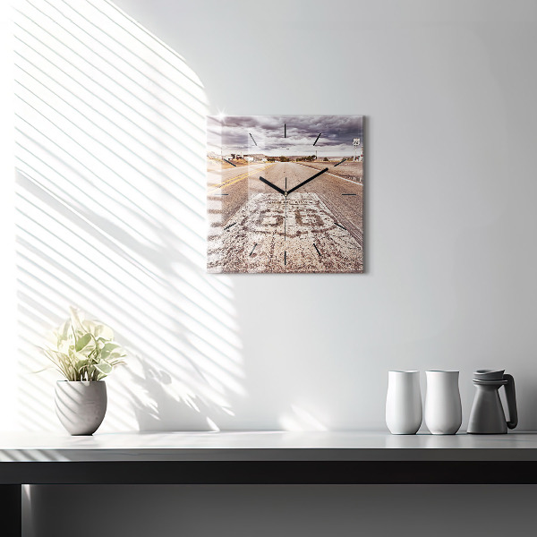 Orologio quadrato Strada 66 USA