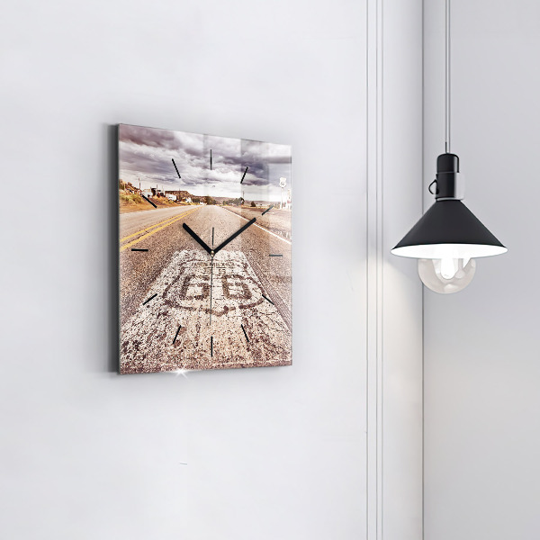 Orologio quadrato Strada 66 USA