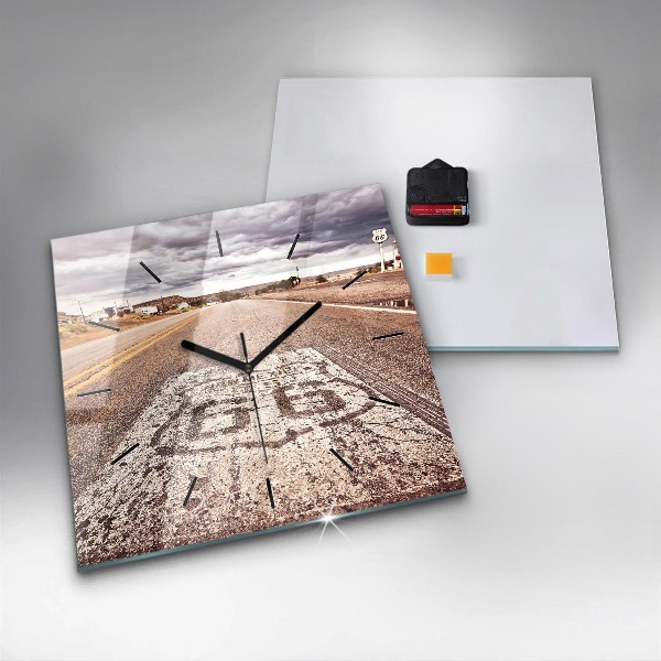 Orologio quadrato Strada 66 USA