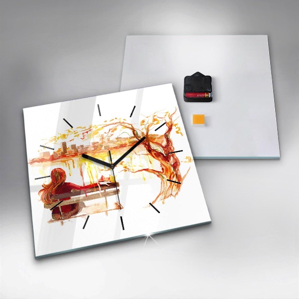 Orologio quadrato Paesaggio autunnale