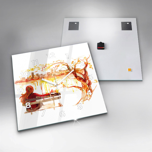 Orologio quadrato Paesaggio autunnale