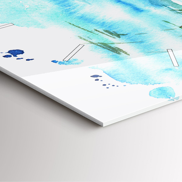 Orologio quadrato Immagine di un'isola deserta