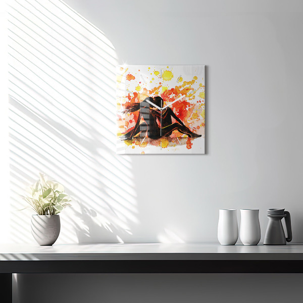 Orologio quadrato Amore e una coppia innamorata